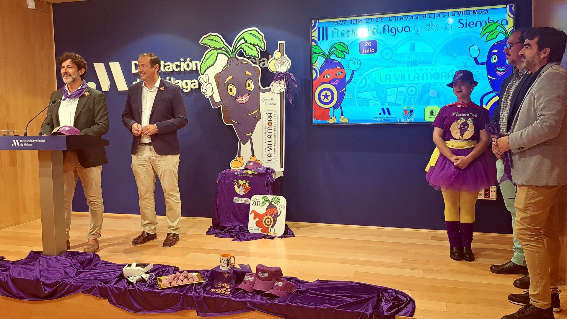 Presentación de la Fiesta del Agua y la Siembra de la zanahoria morá de Cuevas Bajas