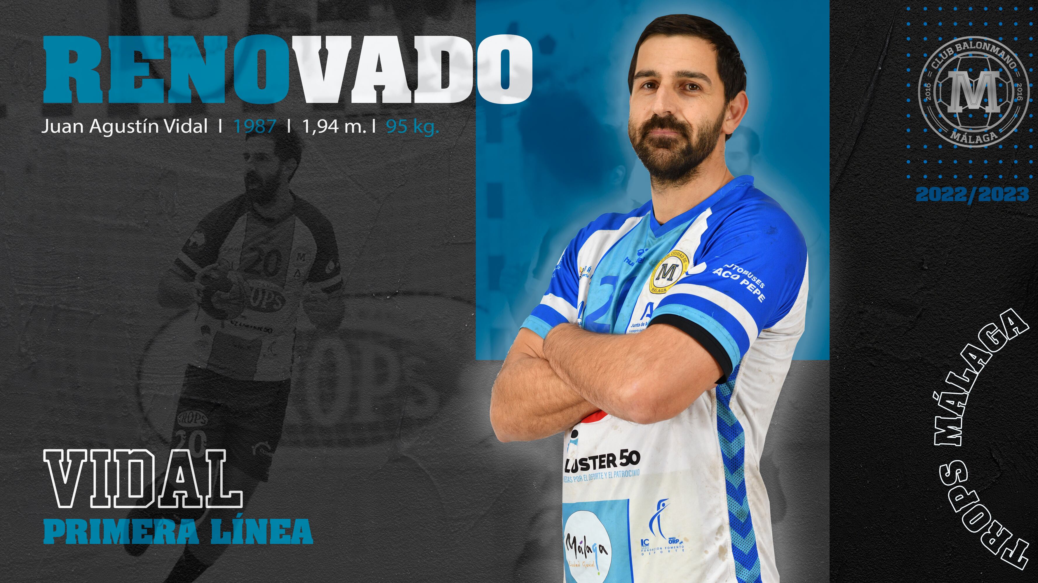 Anuncio de la renovación de Agustín Vidal