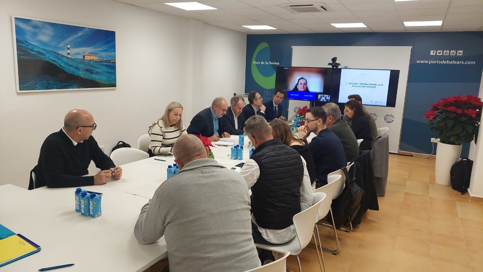 Un momento durante la reunión del Consejo de Navegación