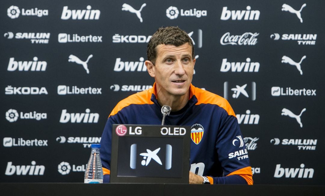 El entrenador del Valencia CF, Javi Gracia