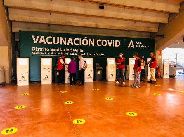 Zona de acceso con los dispositivos turno SAS