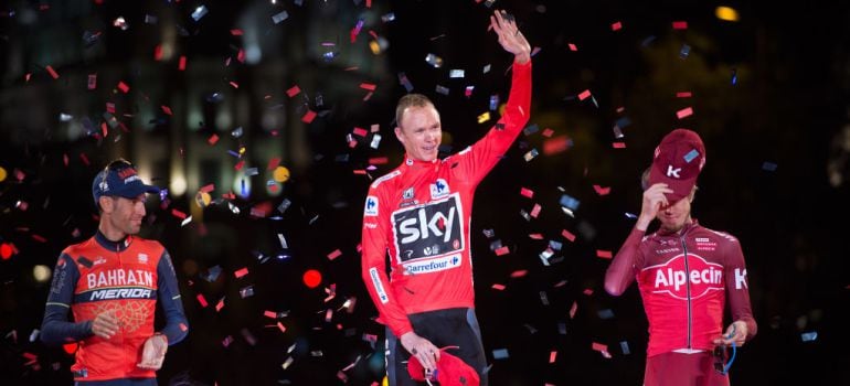 Nibali y Froome, en el podio de la Vuelta