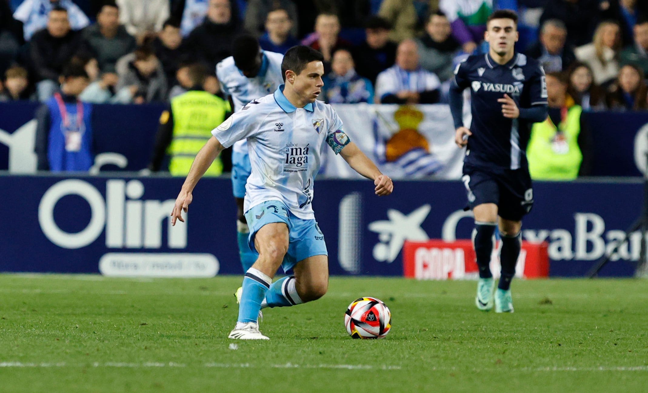 El centrocampista del Málaga Luca Sangalli en el partido contra la Real Sociedad