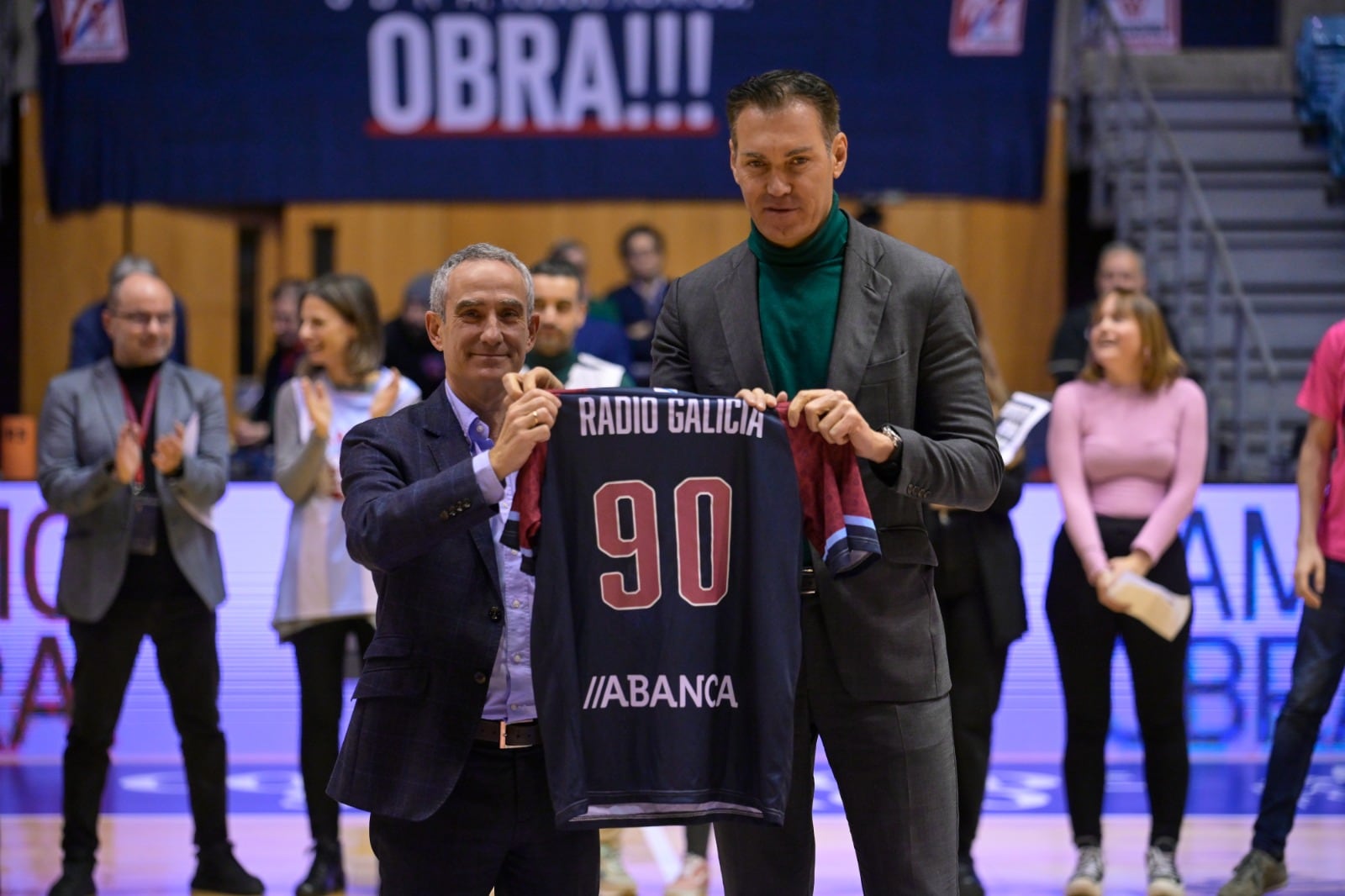 Mario Moreno, Dir. SER Galicia y José Ramón García directivo de Obradoiro