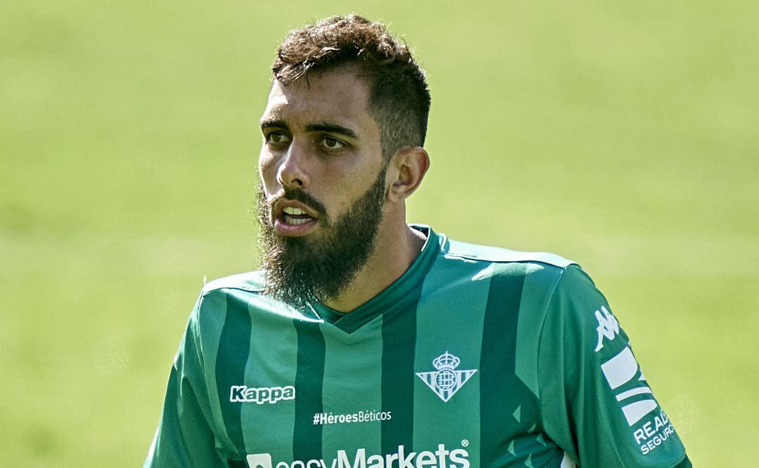 Borja Iglesias, durante un partido de la presente temporada, con el Real Betis