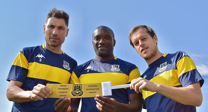 Morillas, a la izquierda, junto a Babin y Javi Lara