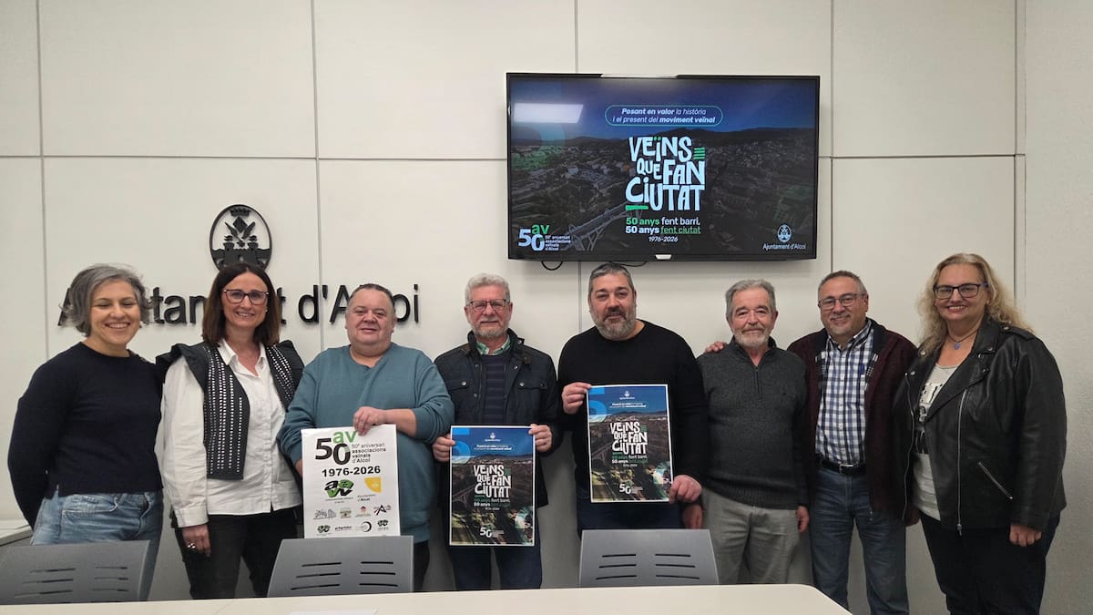 El 50 aniversario del movimiento vecinal en Alcoy se celebra con scape-rooms, conferencias, exposiciones, una comida de hermandad o una gala de clausura