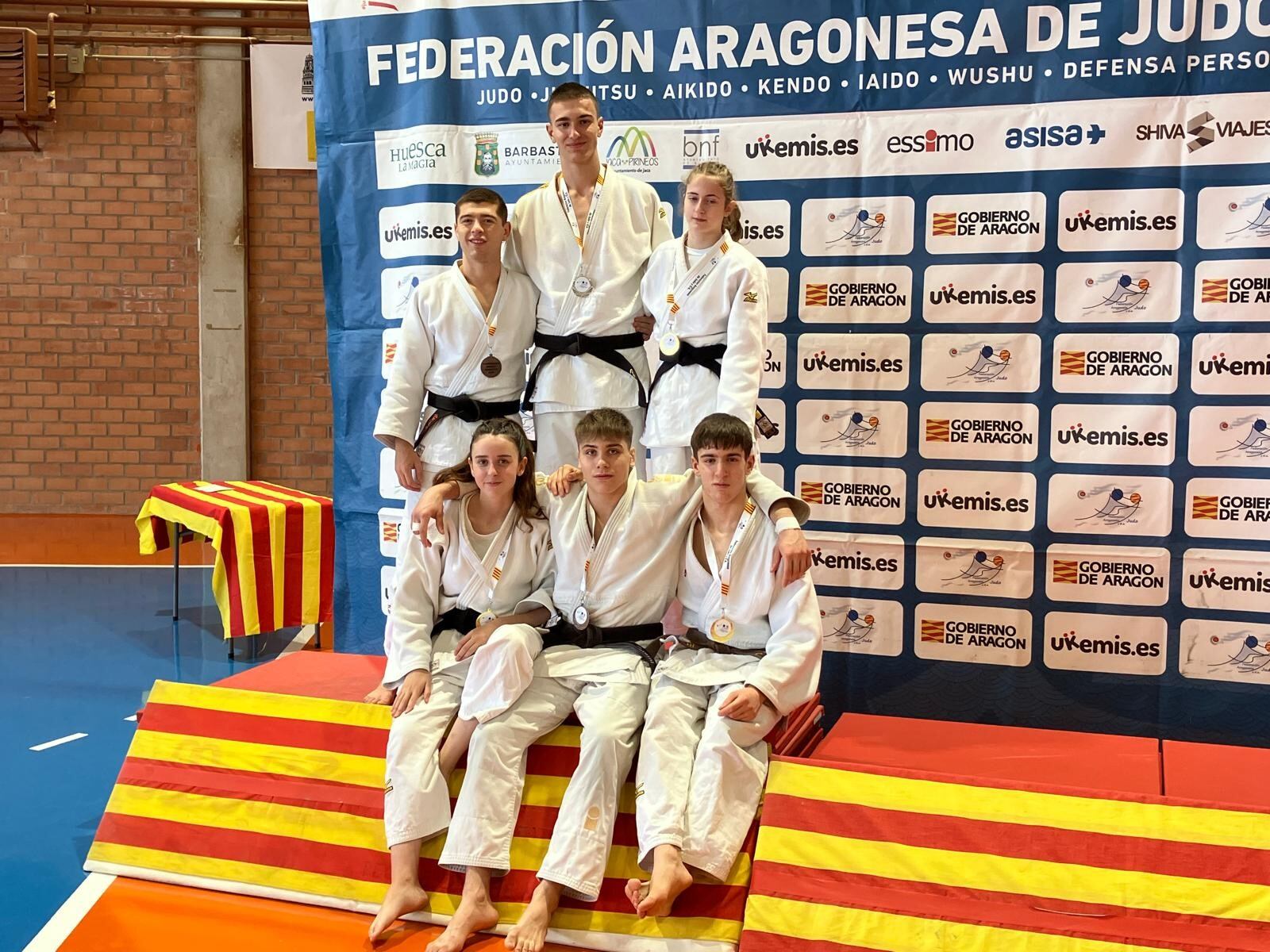 Los judocas binefarenses tuvieron una destacada actuación en el Campeonato de Aragón. Foto: CJ Binéfar