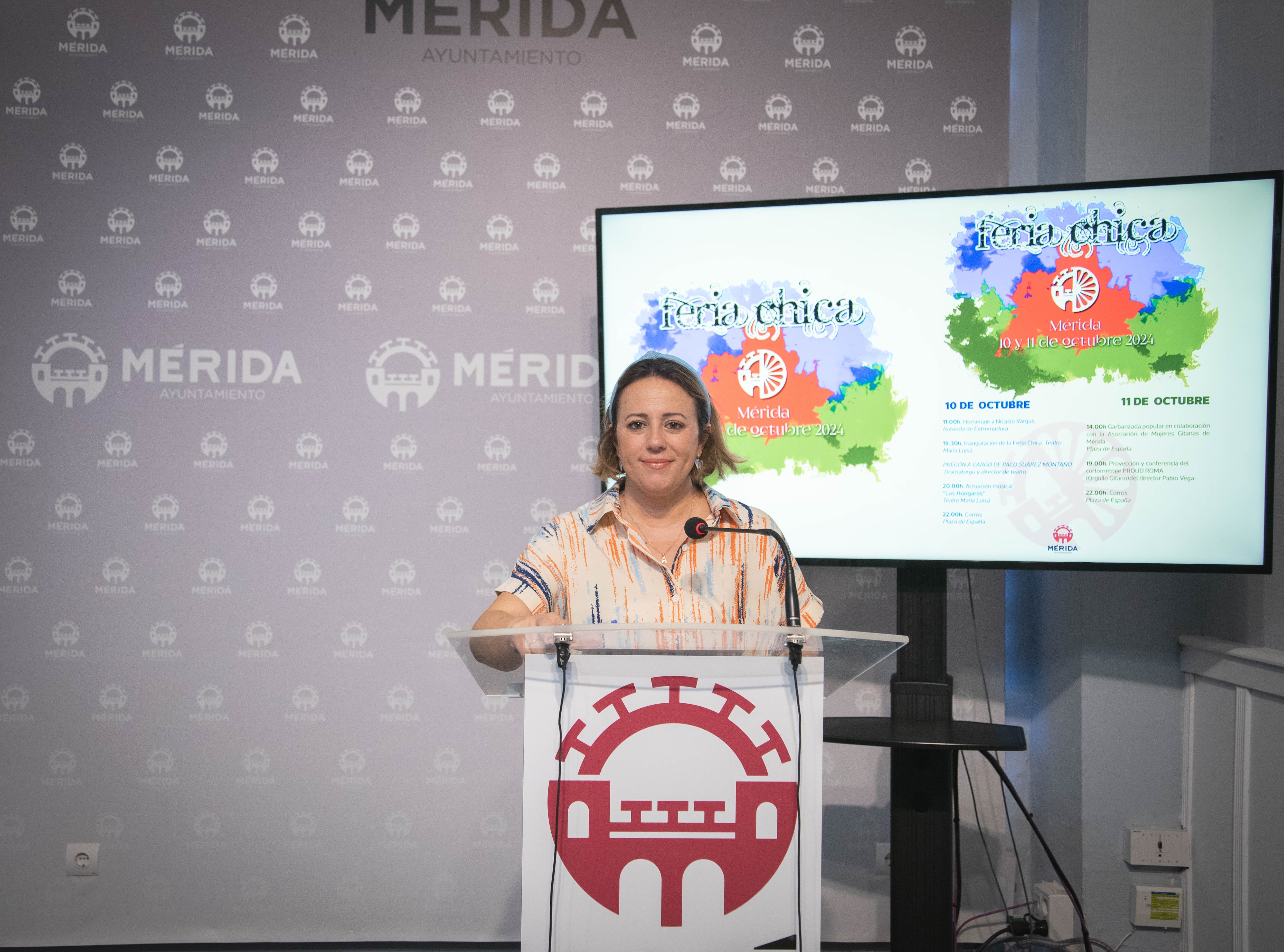 Ana Aragoneses en la presentación de la Feria Chica