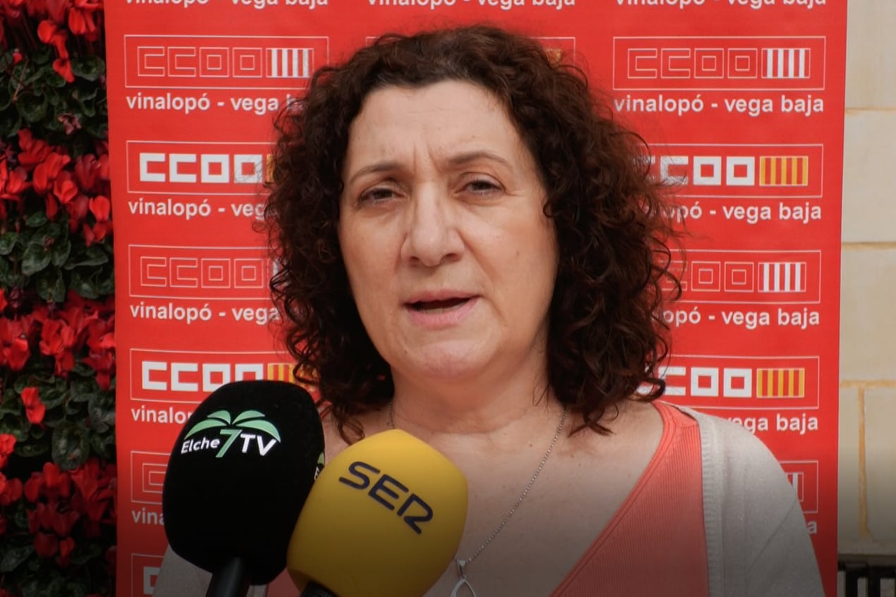 Carmen Palomar, secretaria general CCOO Vinalopó Vega Baja