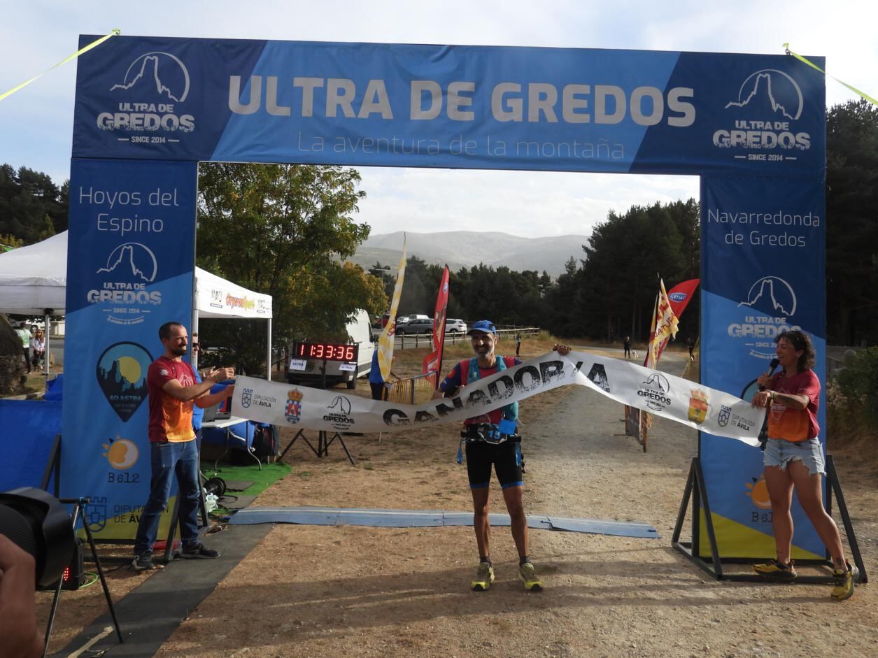 Antonio Prazeres, a su llegada a meta