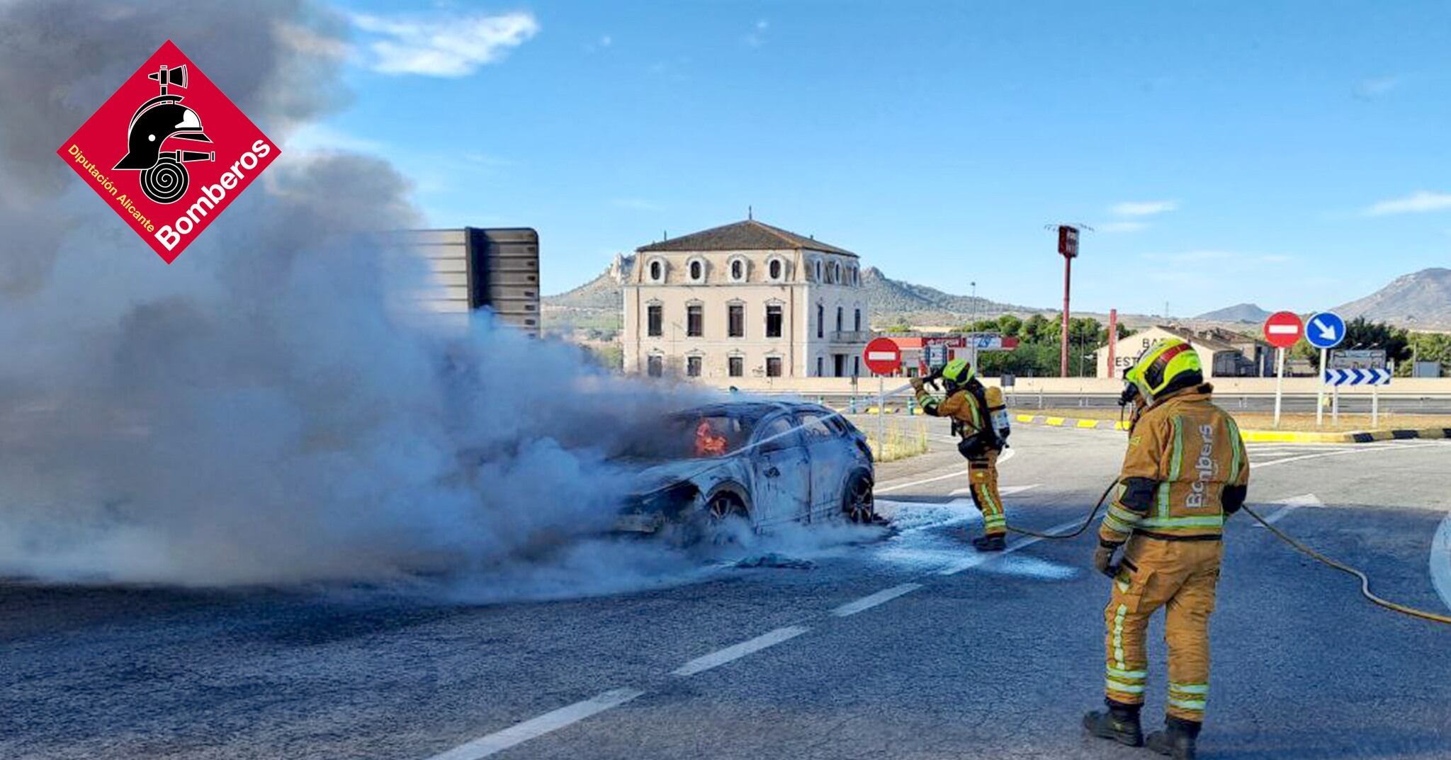 Imágenes del operativo de los bomberos