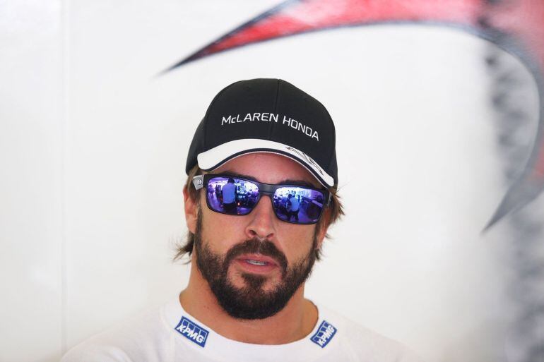 Fernando Alonso, en una rueda de prensa