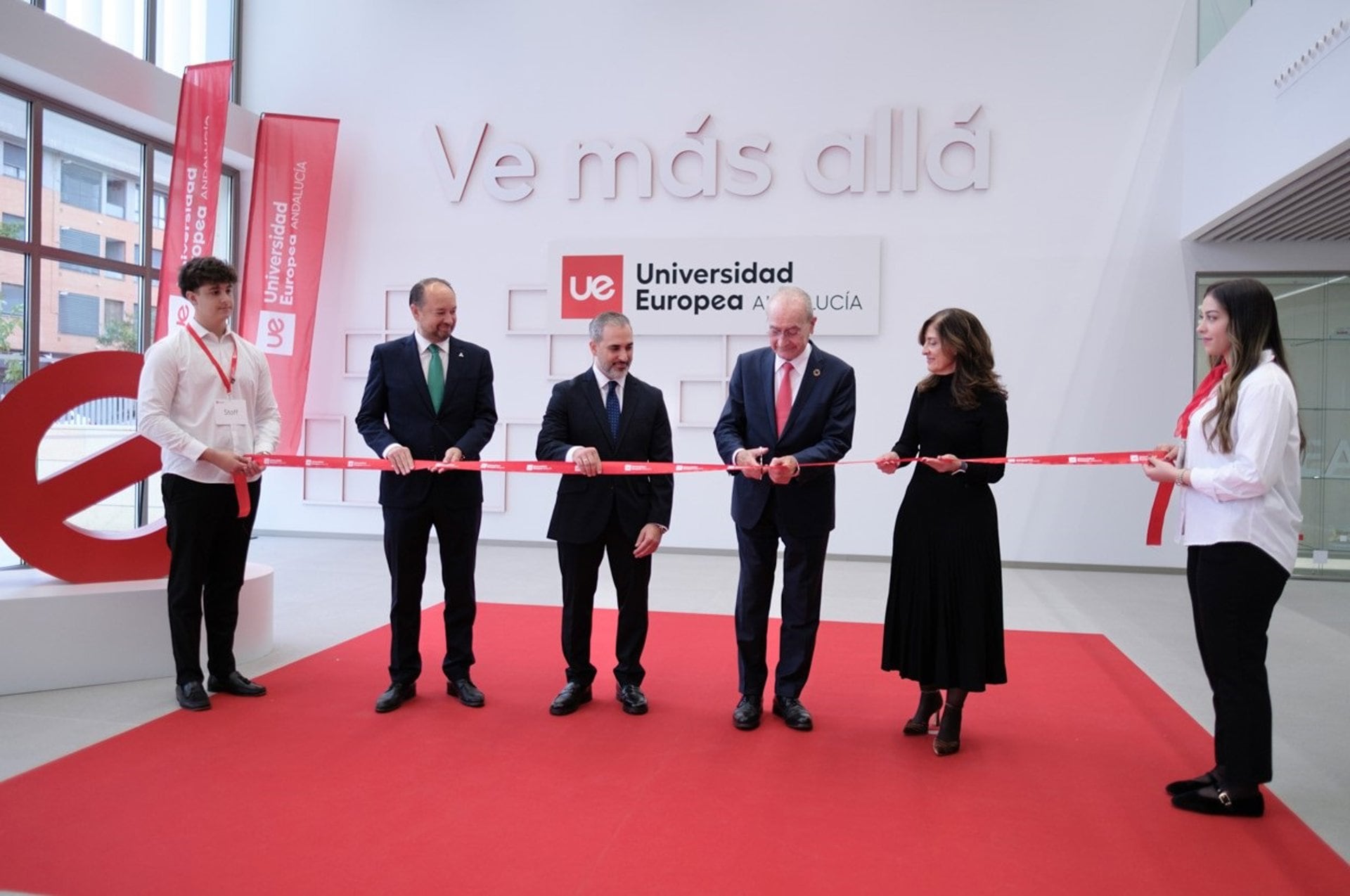 El alcalde de Málaga, Francisco De la Torre, en la inauguración del campus y del curso académico 2025-2026 de la Universidad Europea de Andalucía