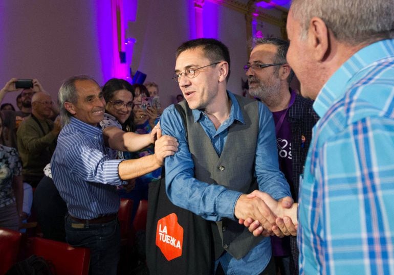 En el cierre del mitin Monedero continuó afirmando que el PP tiene &quot;miedo&quot; a un Gobierno de Podemos