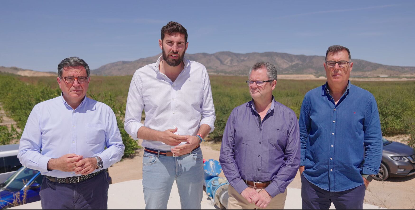 El candidato de Vox a la Presidencia de la Región de Murcia, José Ángel Antelo en La Murta