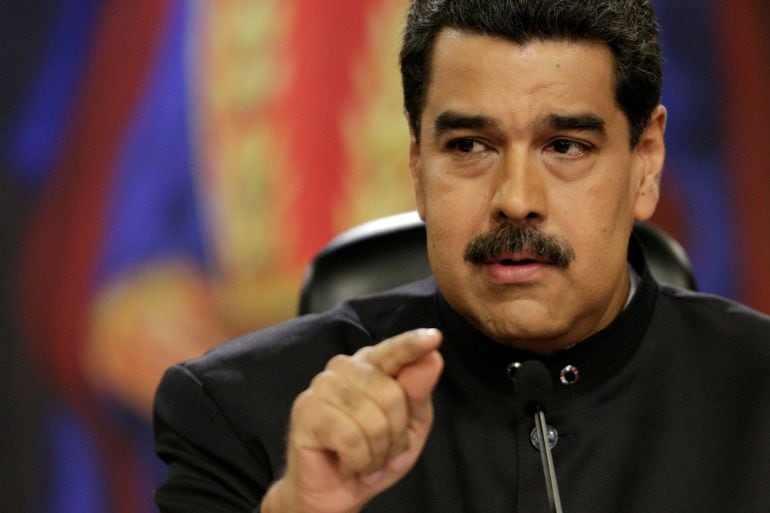 Maduro durante una comparecencia ante los medios unos días antes de las elecciones de la Asamblea Constituyente