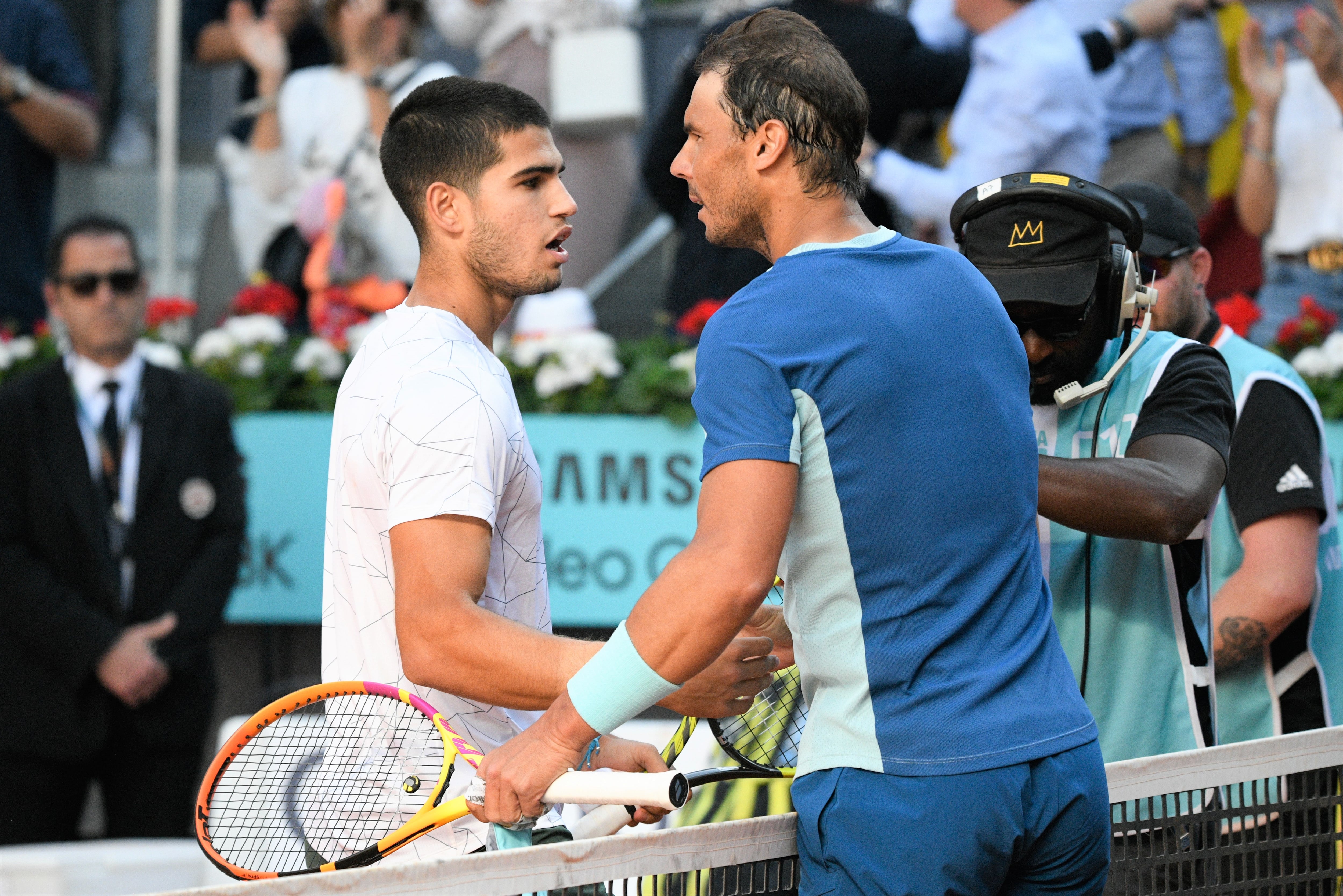 Carlos Alcaraz y Rafa Nadal.