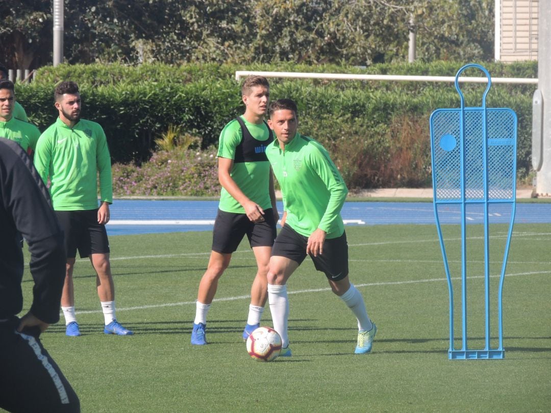 David Rocha en el campo Anexo. 