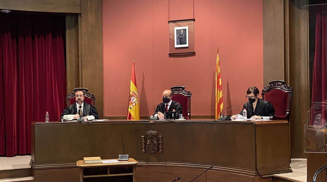 El president del Tribunal Superior de Justícia de Catalunya, Jesus Maria Barrientos, en un acte, avui. 
