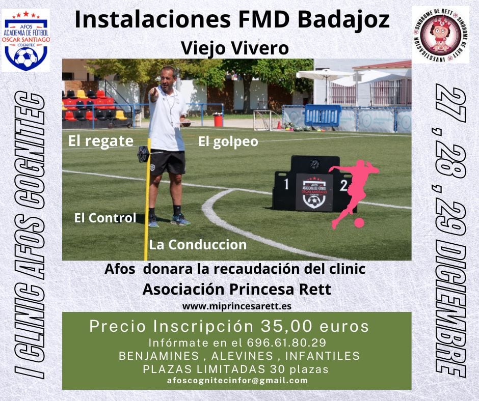 Cartel del I Clinic Afos Cognitec en Badajoz