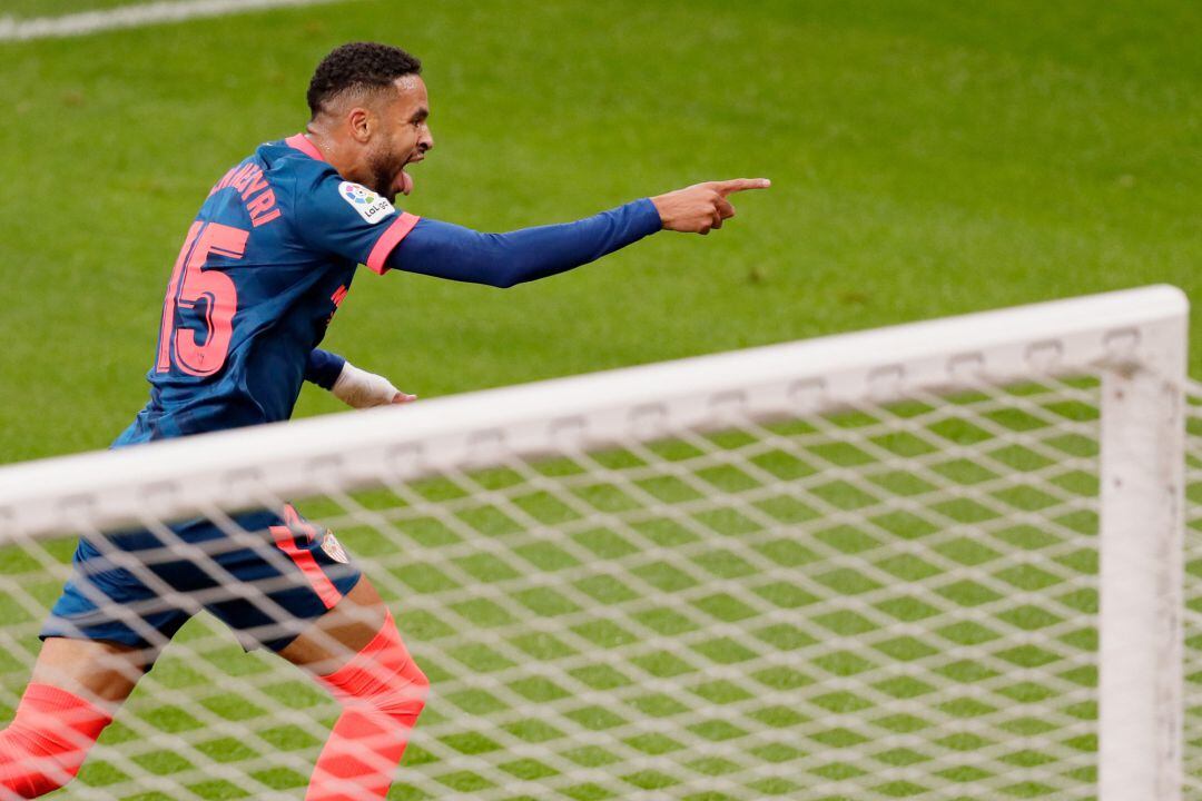 Youssef En Nesyri, autor del gol del Sevilla.