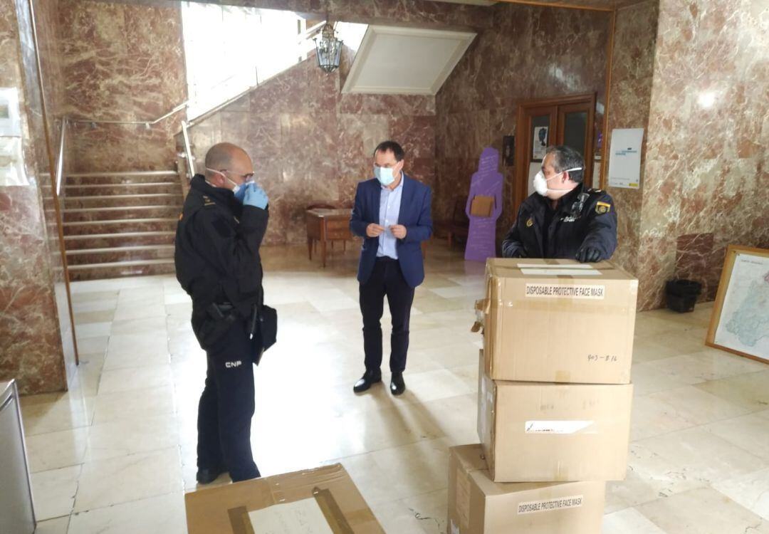 Mascarillas que serán repartidas por la provincia