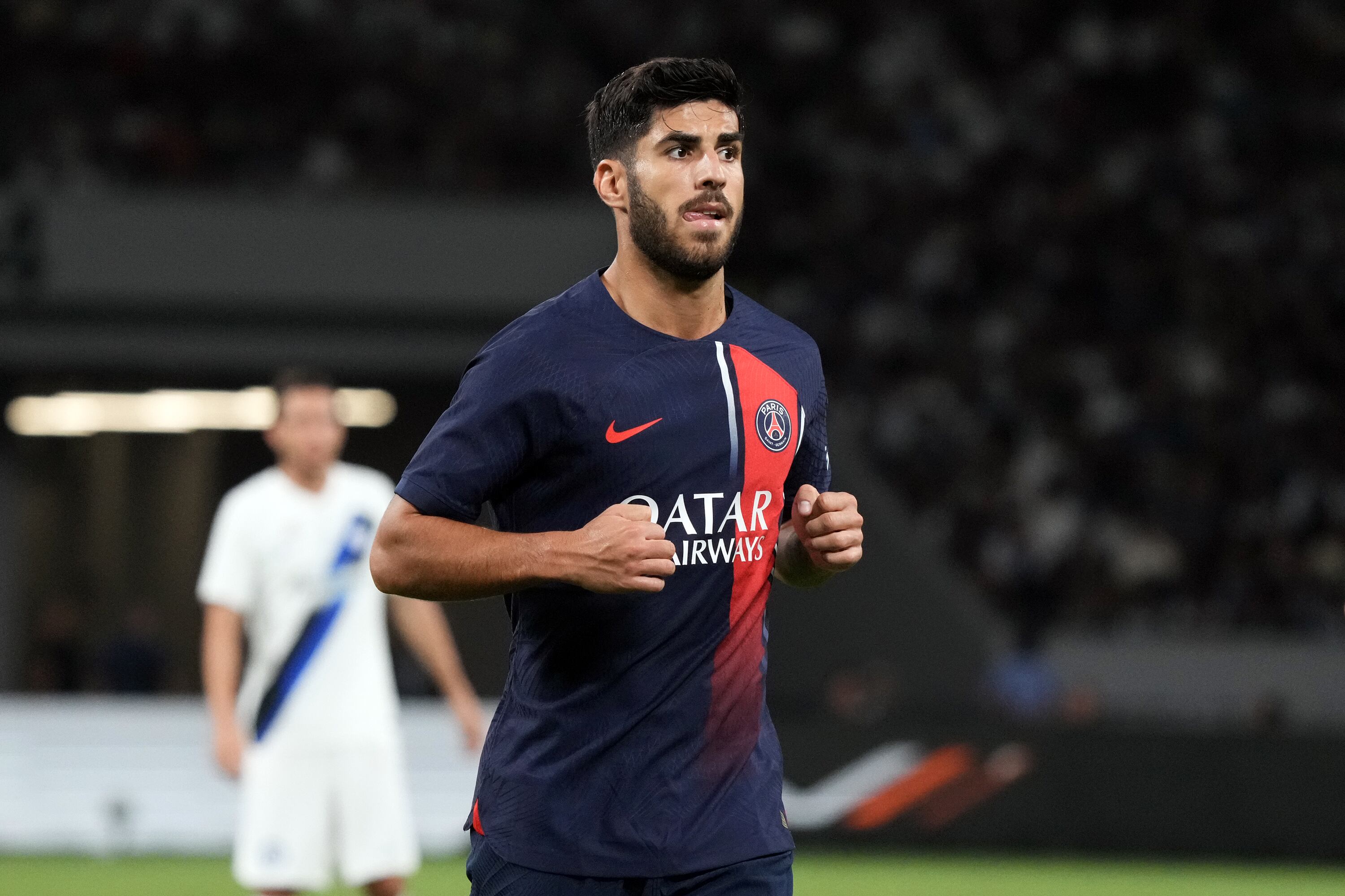 Marco Asensio, en un partido con el PSG