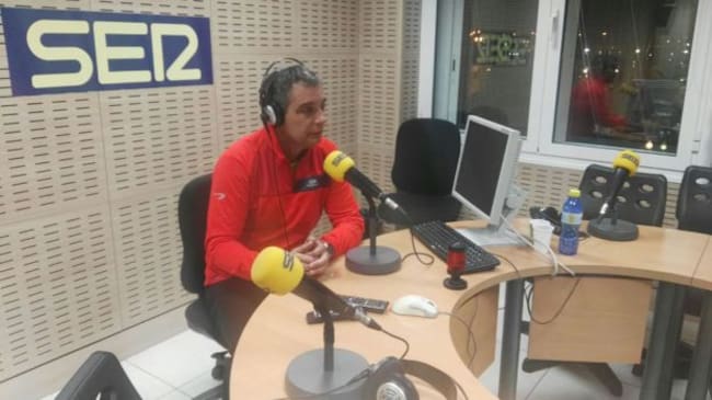 Israel Santana, en los estudios de Cadena SER Las Palmas