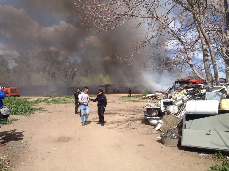 Incendio asentamiento Cordel de Écija