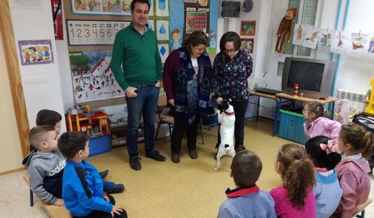 Momento de la sesión con alumnos de cinco años