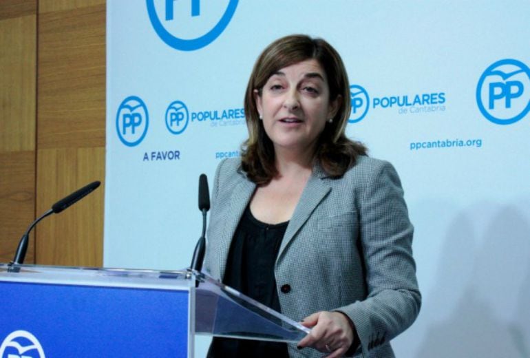 María José Saenz de Buruaga en un momento de la intervención.