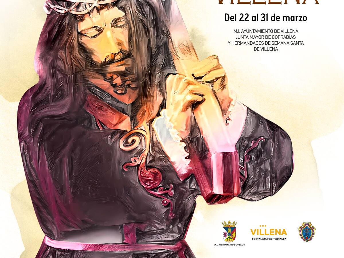 Rubén Lucas García, de Murcia, autor del cartel de la Semana Santa 2024 de Villena