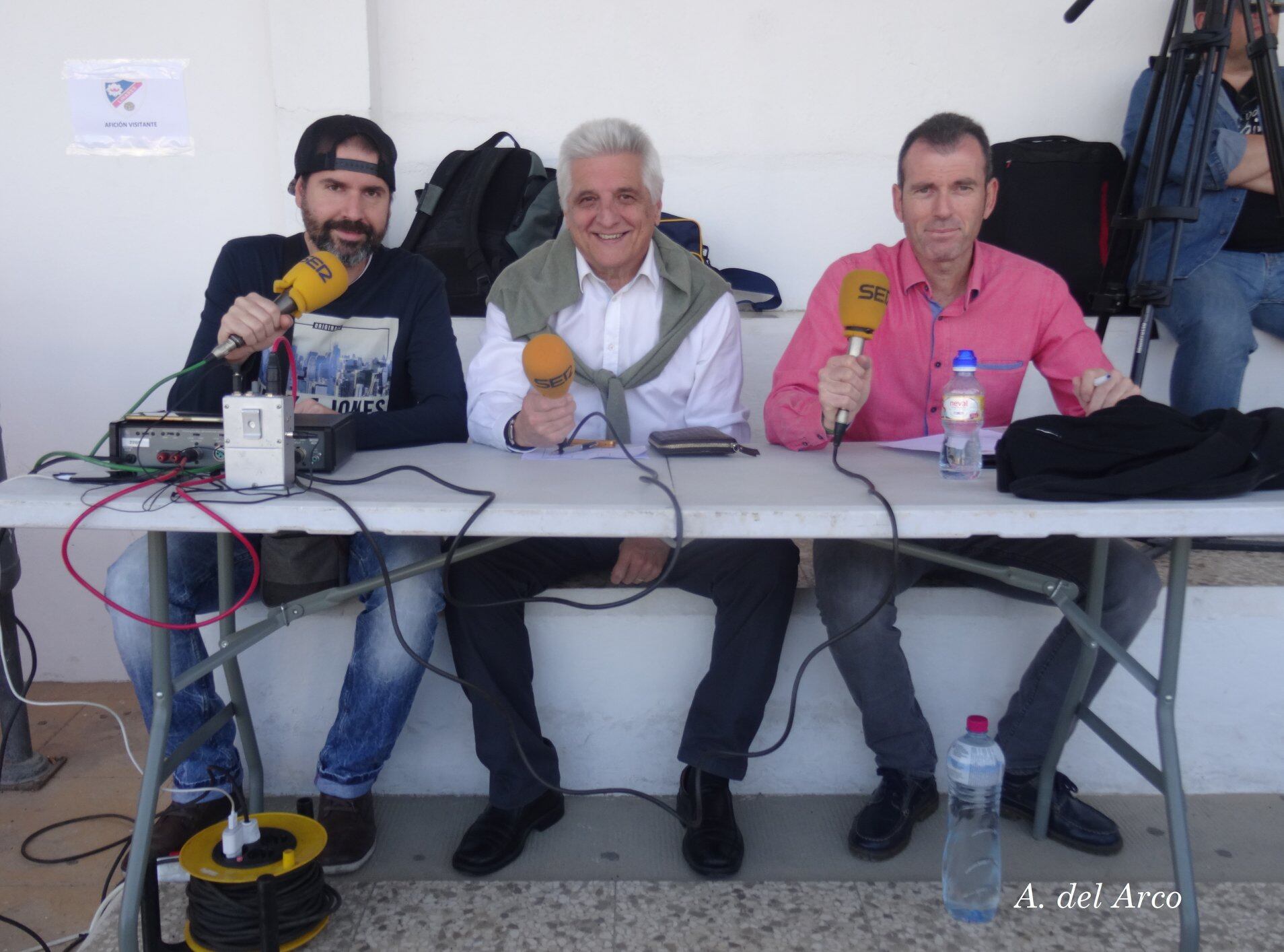 Tomás Ballesteros, Roberto Romero y Ángel Gálvez.