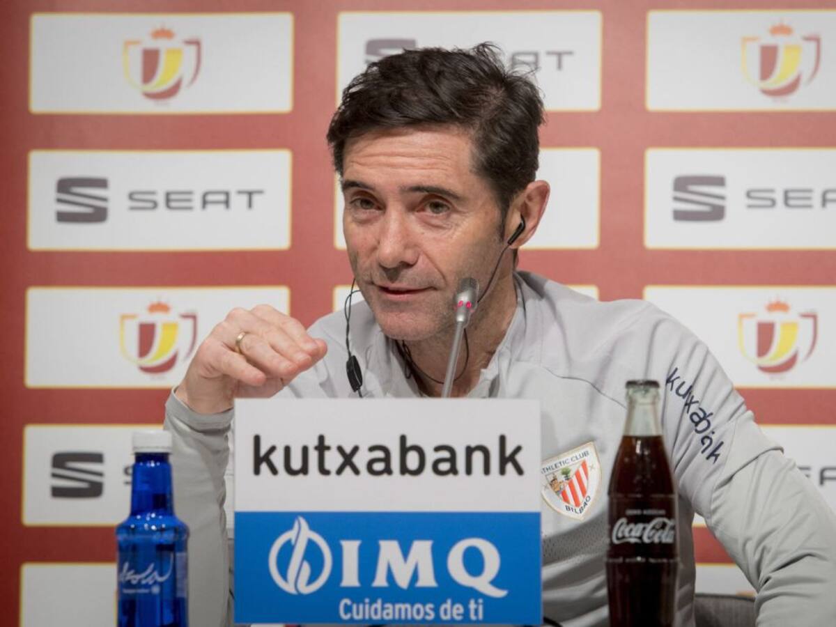 Marcelino, a la afición: "Que disfrute"