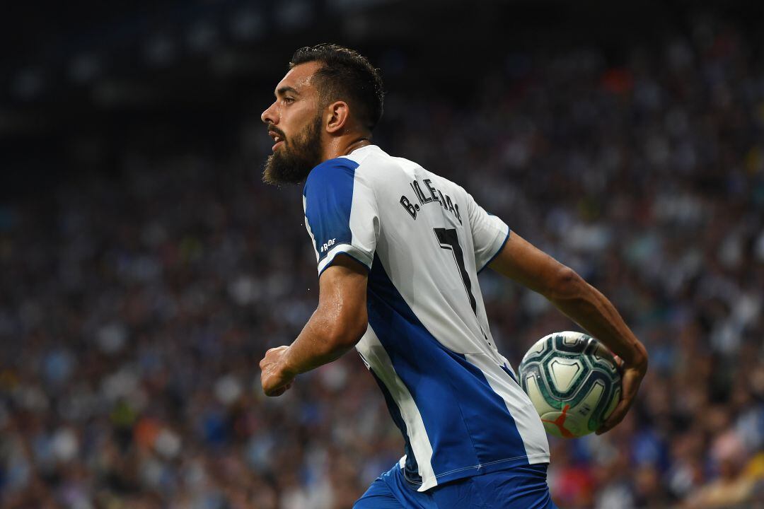 Borja Iglesias, en un partido con el Espanyol.