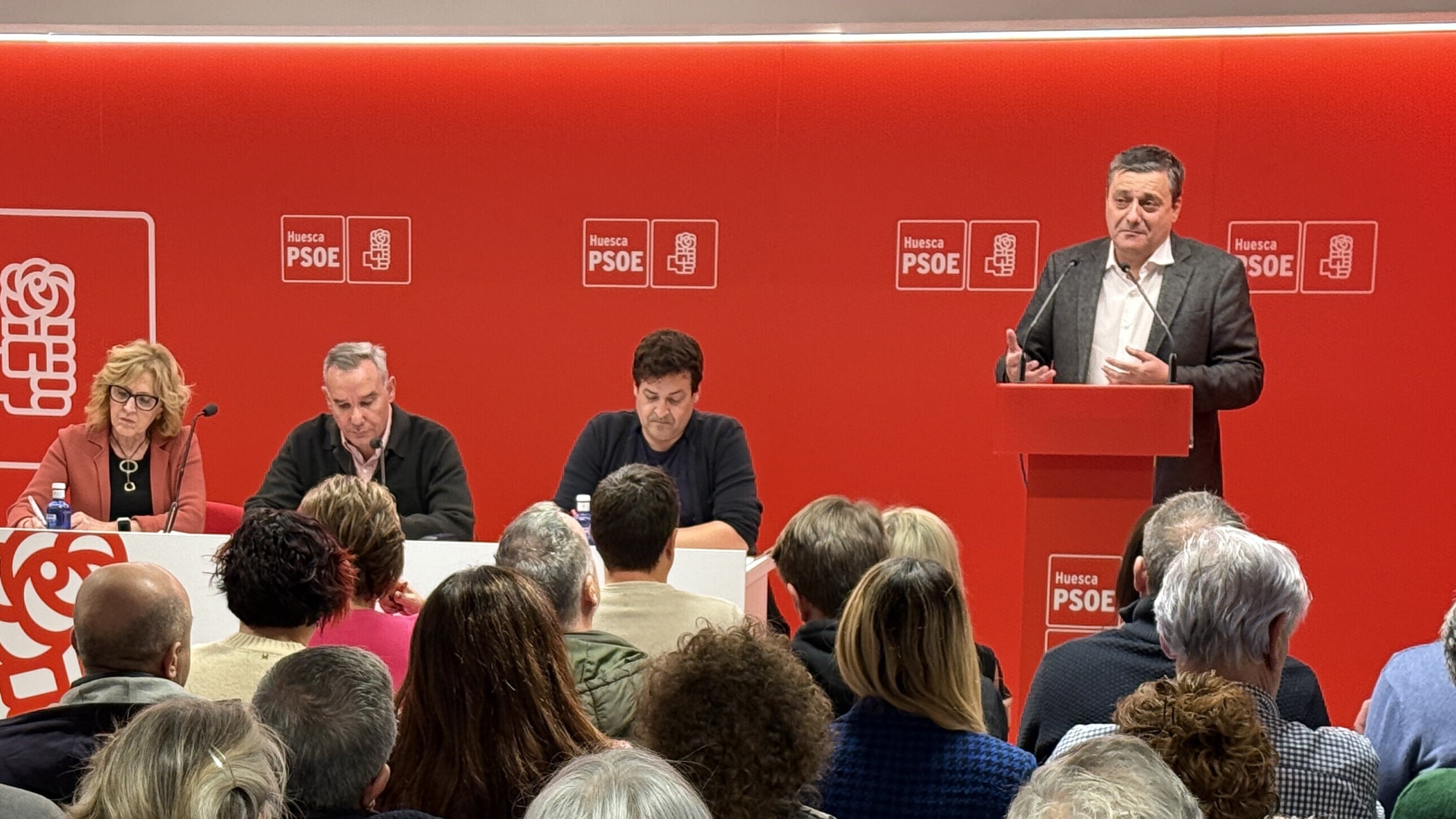 Momento del Comité Provincial del PSOE Alto Aragón