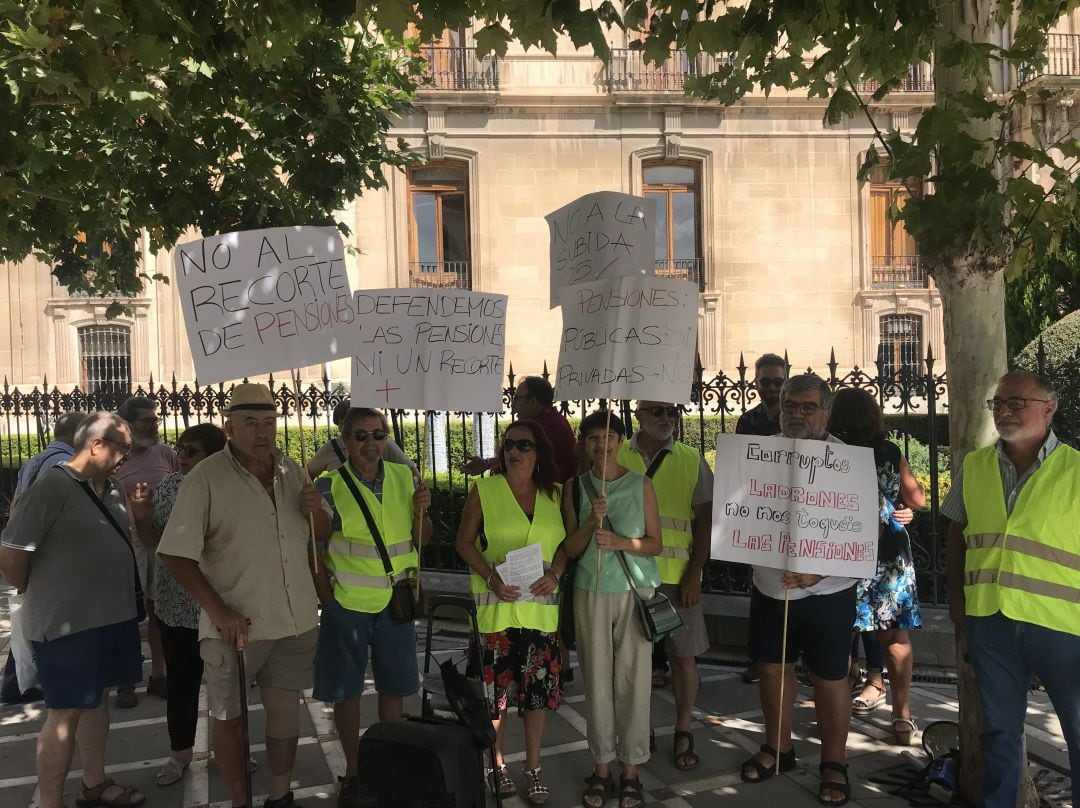 Concentración de pensionistas.