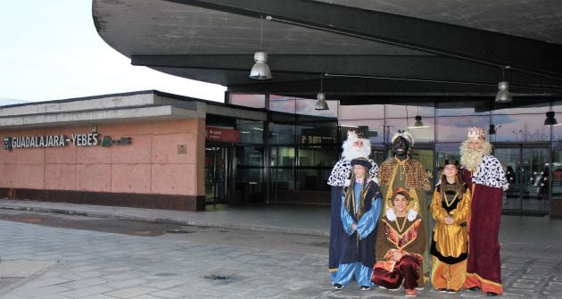 Reyes Magos en la estación de Yebes