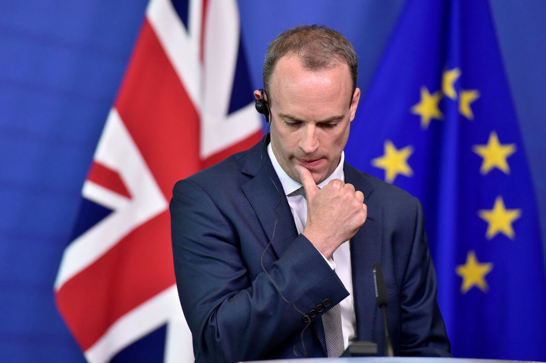 El ministro británico para el Brexit, Dominic Raab 