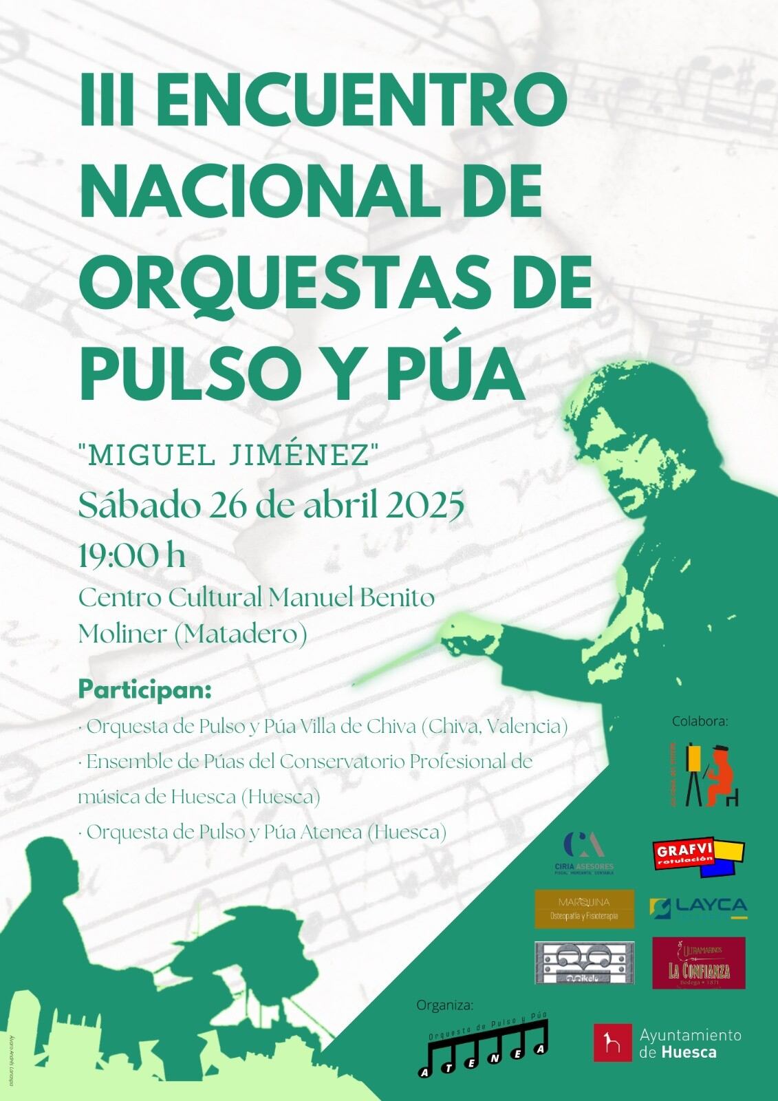 Cartel de la cita musical Miguel Jiménez