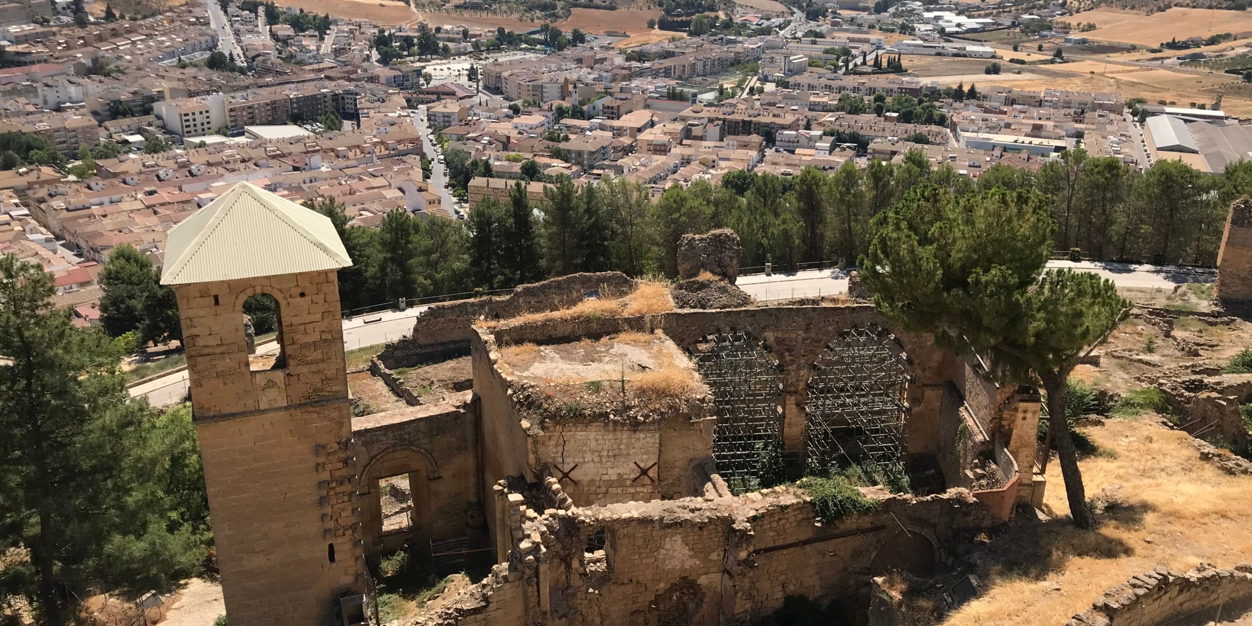 Estado actual de la iglesia de Santo Domingo de Silos de Alcalá la Real.