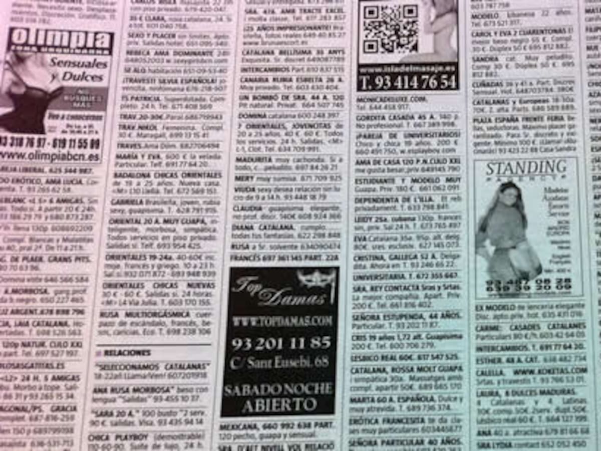 Los editores afirman que los anuncios de contactos permiten actuar contra los proxenetas