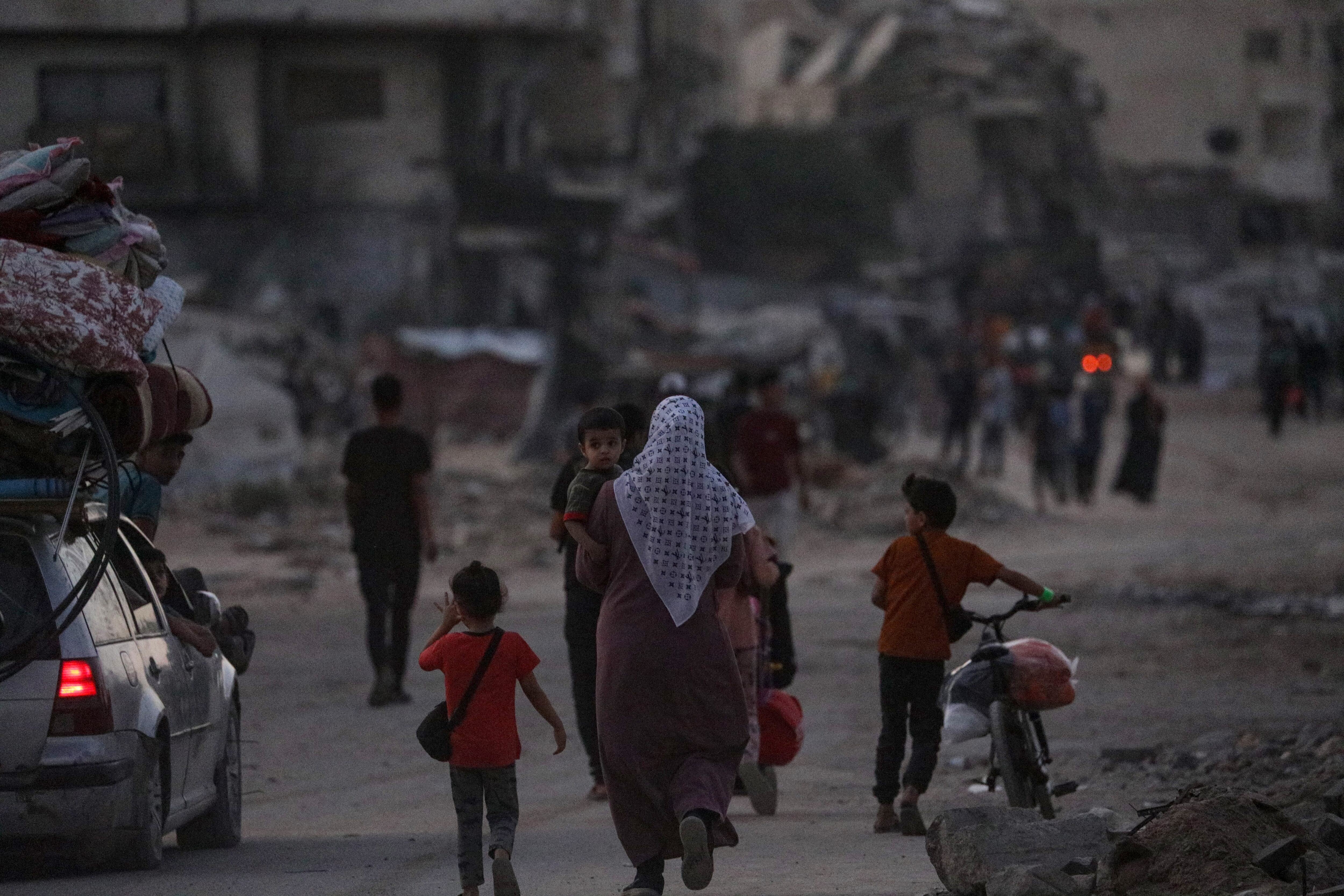 Desplazados en la Ciudad de Gaza. EFE/EPA/MOHAMMED SABER