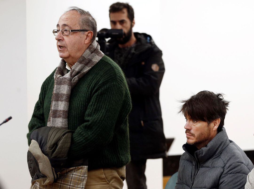 Ángel Vizcay, exgerente de Osasuna, en el juicio sobre los amaños del equipo navarro.