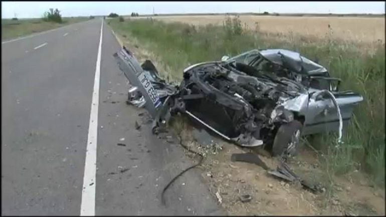 Accidente ocurrido en Paredes de Nava