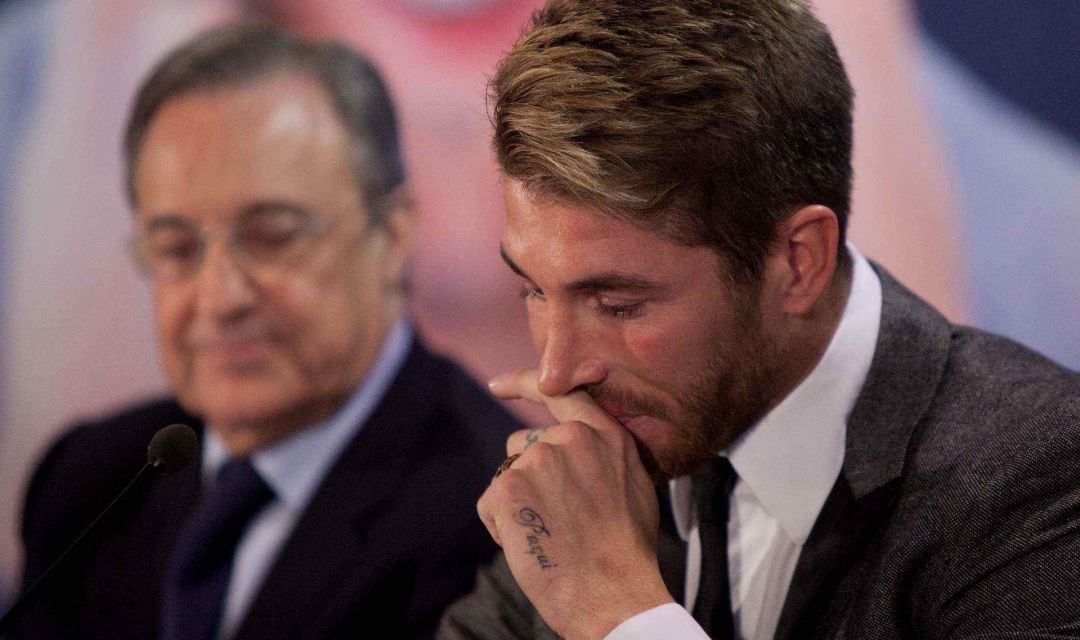 Florentino Pérez y Sergio Ramos.