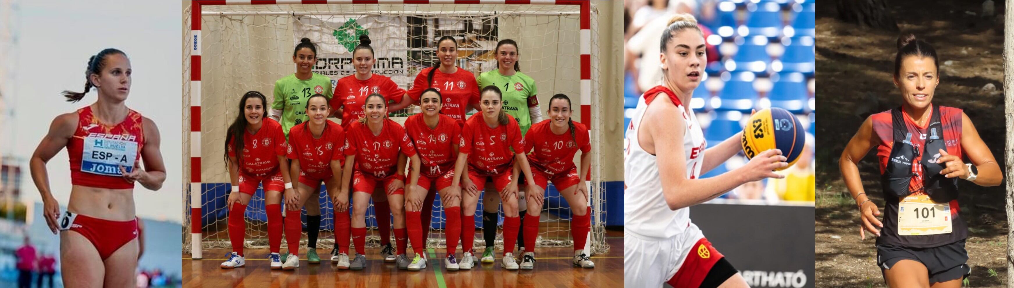 Sonia Molina-Prados, Almagro FSF, Paula Saravia y Gemma Arenas