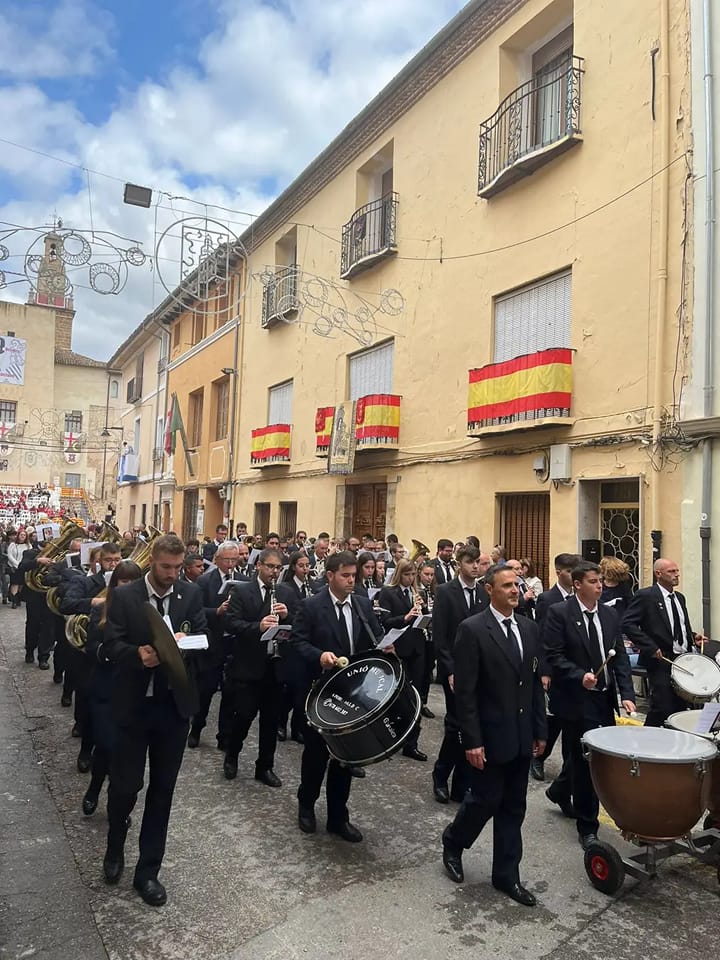 La banda de La Pobla del Duc, en el desfile