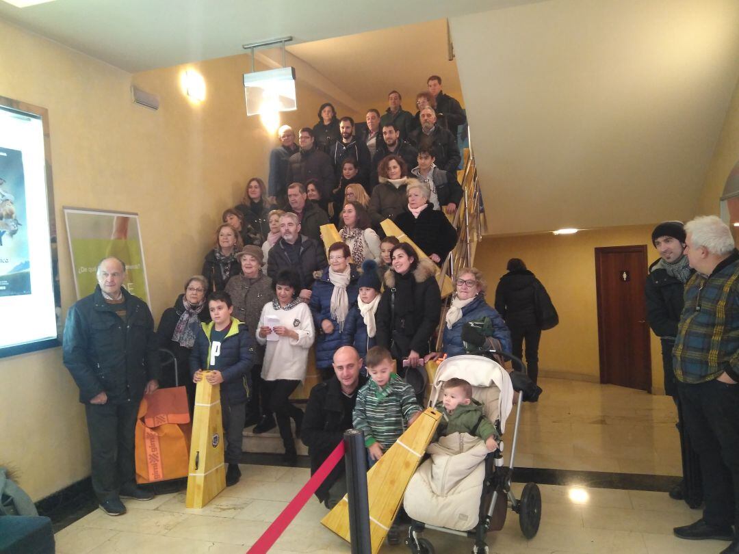 Los ganadores de los jamones en Palencia